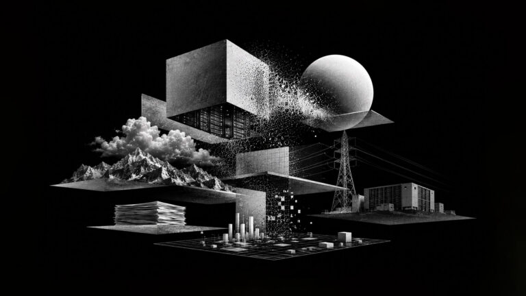 Futuristic-digital-landscape-and-data-dispersion