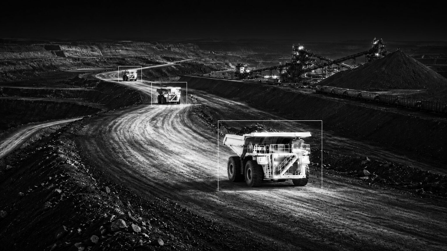Black-and-White-Open-Pit-Mining-Panorama